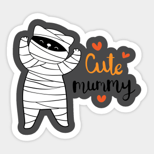 Mummy Cat Awesome Gift Sticker